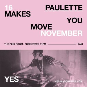 PAULETTE MAKES YOU MOVE NOV FLYER
