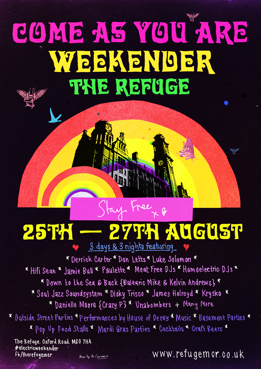 #YOURPARTYPLANNER : COME AS YOU ARE WEEKENDER – THE REFUGE 25 – 27 AUGUST
