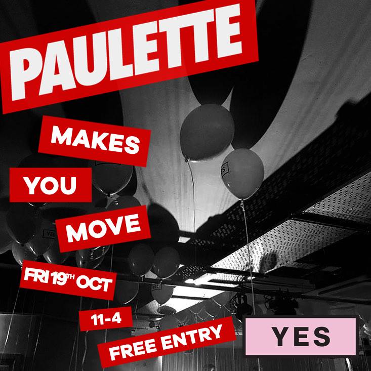 #YOURPARTYPLANNER PAULETTE MAKES YOU MOVE, YES MCR 19/10/18
