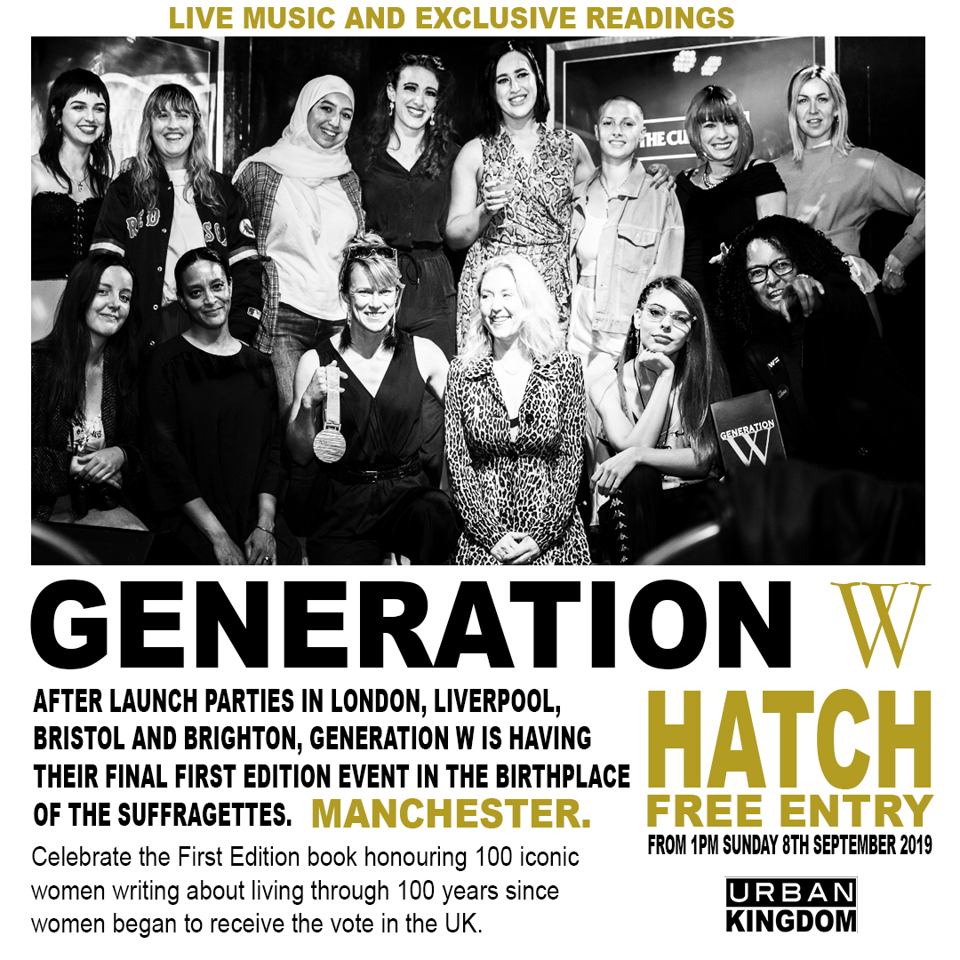#YOURPARTYPLANNER – GENERATION W BOOK LAUNCH AT HATCH, MCR 08/09/19