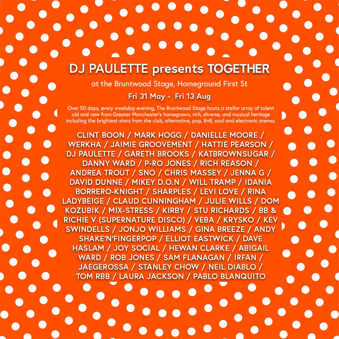 #YOURPARTYPLANNER – DJ PAULETTE PRESENTS TOGETHER, HOMEGROUND (MCR)